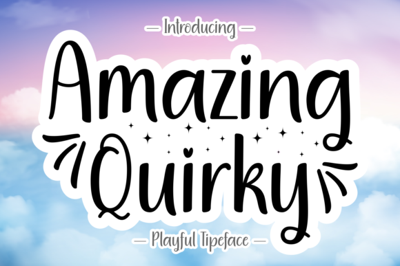 Amazing Quirky: A Playful Font for Editorial Design