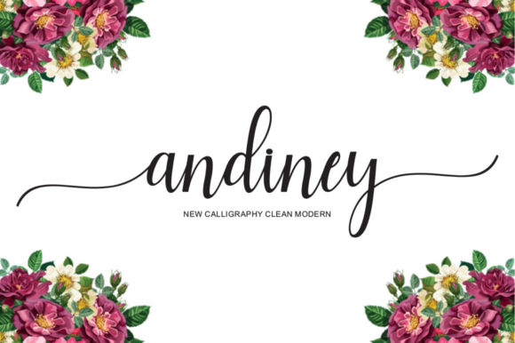 Andiney Script: A Modern Calligraphy Font for Web Design