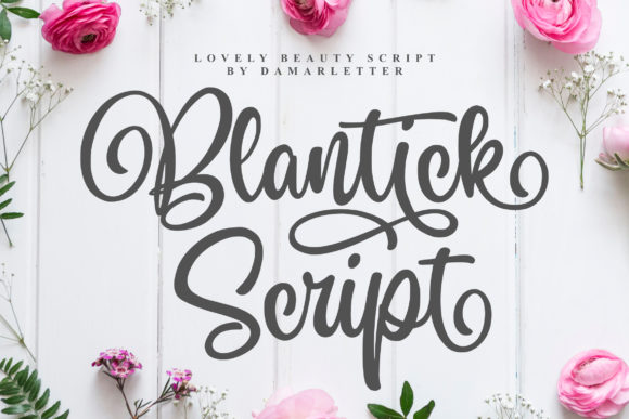 Blantick: A Sweet Script Font for Creative Branding