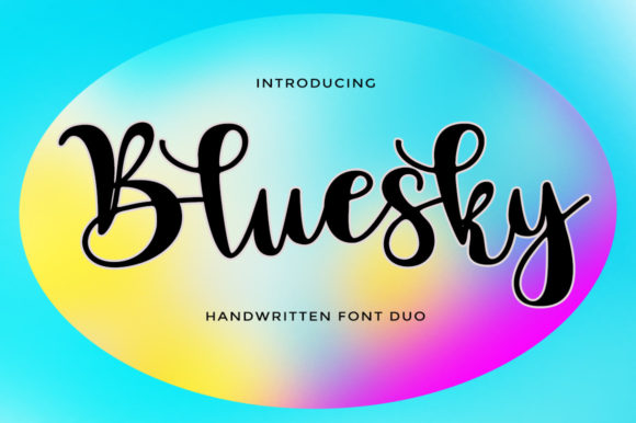 Bluesky Script: A Handwritten Font for Modern Web Design