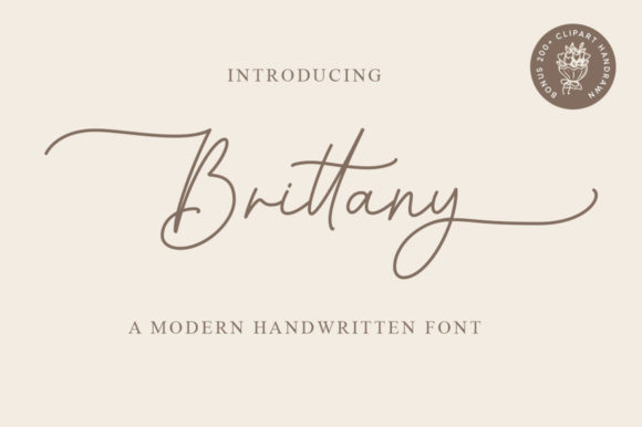 Brittany: A Timeless Handwritten Font for Creative Makers