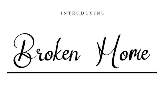 Broken Home Script Font for Editorial Design