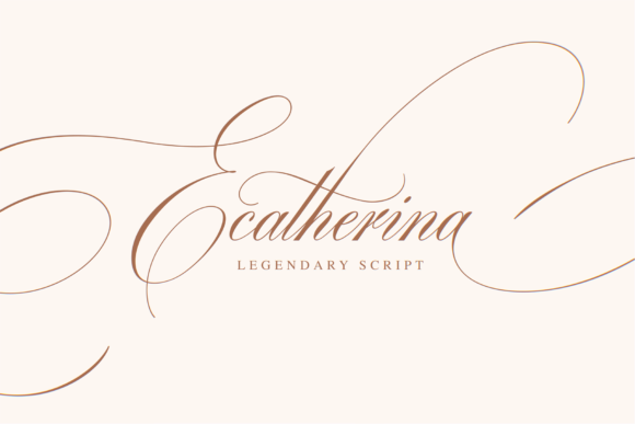 Ecatherina Script Font for Handmade Creations