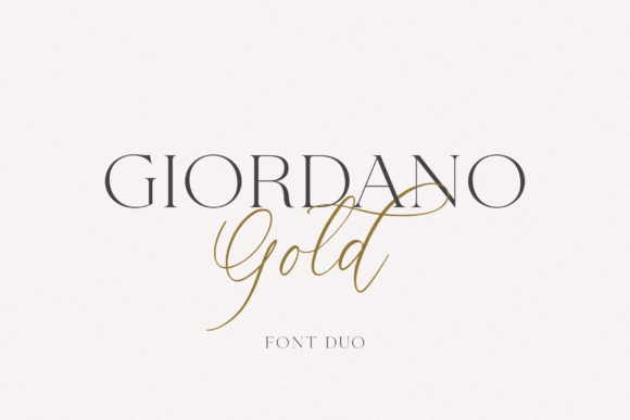 Giordano Gold: A Font That Elevates Handmade Creations