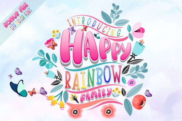 Happy Rainbow Family Font for Vibrant Branding