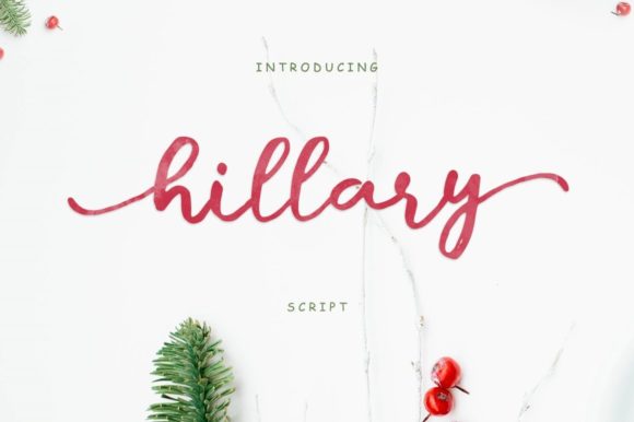 Hillary Script: A Playful Typeface for Editorial Design