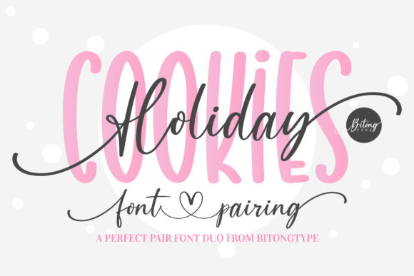 Holiday Cookies Font for Festive Editorial Design