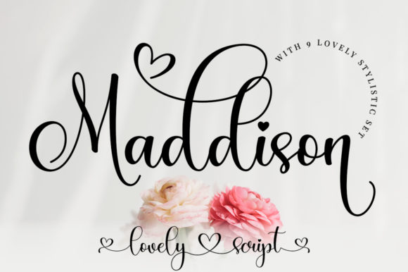 Maddison Script Font for Digital Marketing