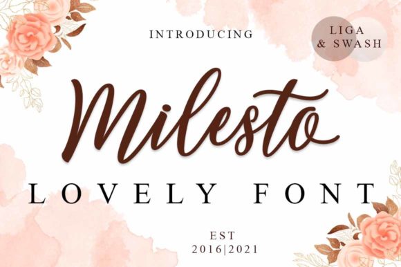 Milesto Script: A Playful Font for Polished Branding