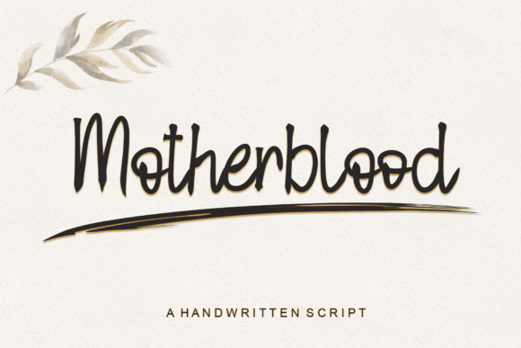 Motherblood Handwritten Font for Creative Projects