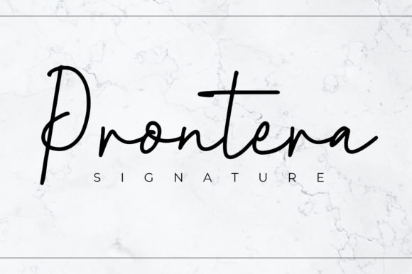 Prontera Signature: A Graceful Font for Editorial Design
