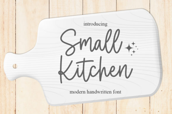 Small Kitchen Font Review: Graceful Script for Branding