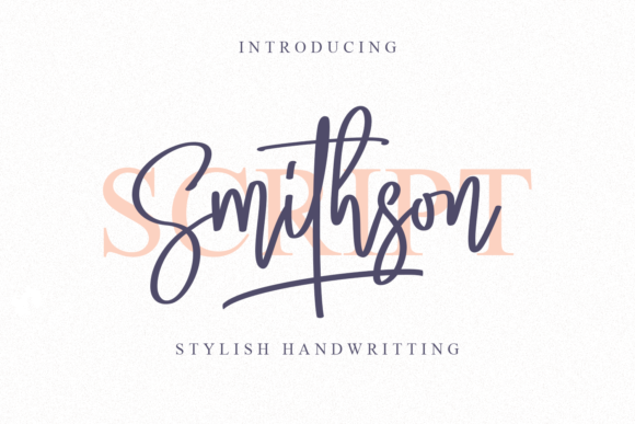 Smithson: A Handwritten Font for Modern Editorial Design