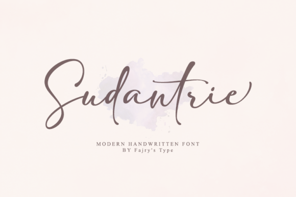 Sudantrie: A Timeless Handwritten Font for Digital Branding