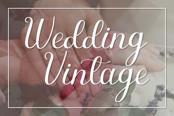 Wedding Vintage Font for Web Design